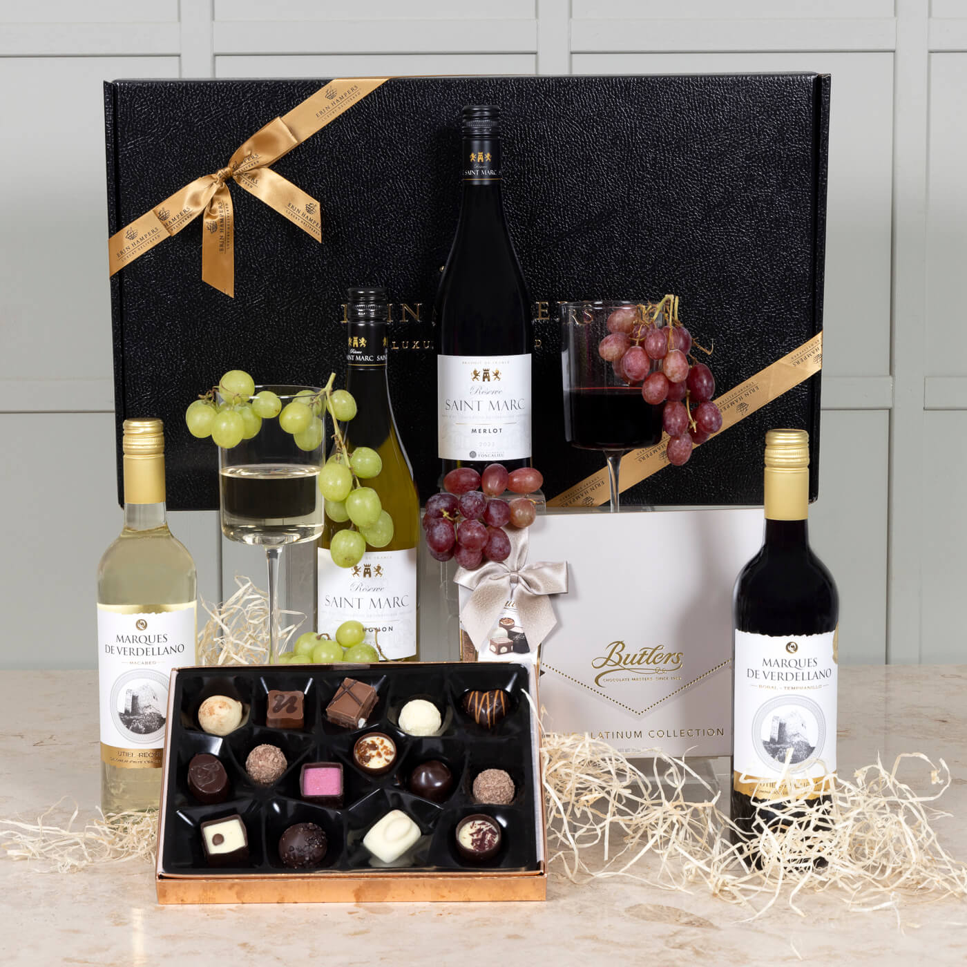 wine and chocolates hampers