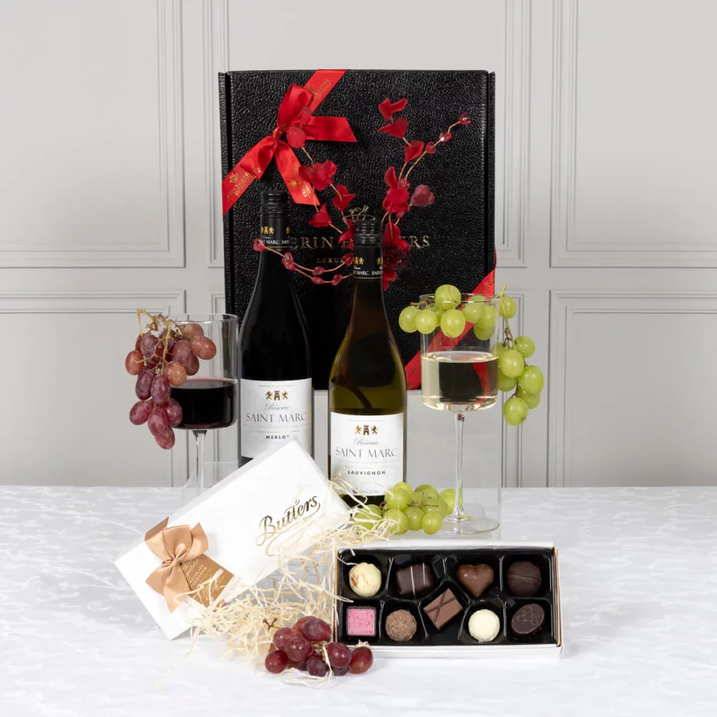 wine and chocolate hampers